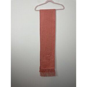 Alpaca Camargo Light Pink Fringe Long Rectangle Scarf